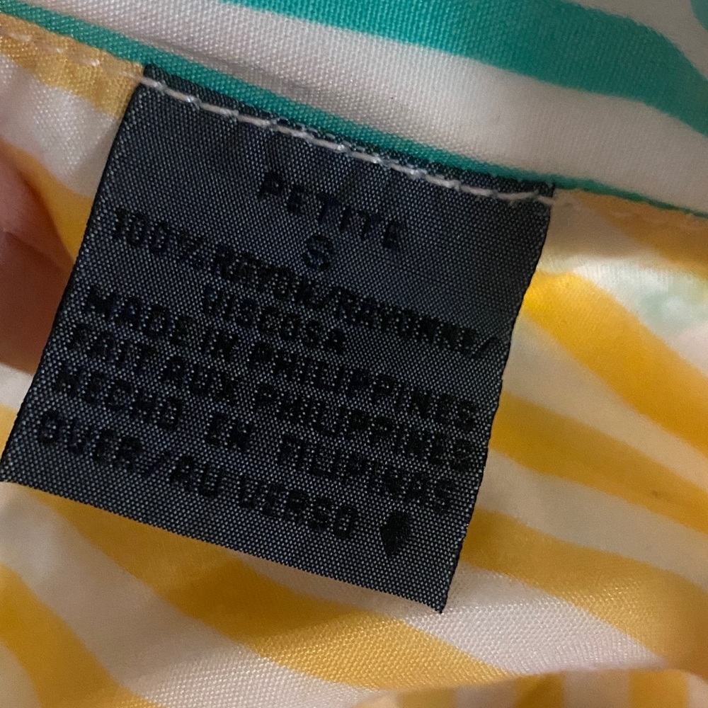 Liz Wear 90s Striped Multicolor Button-Up Shirt - Picture 7 of 7